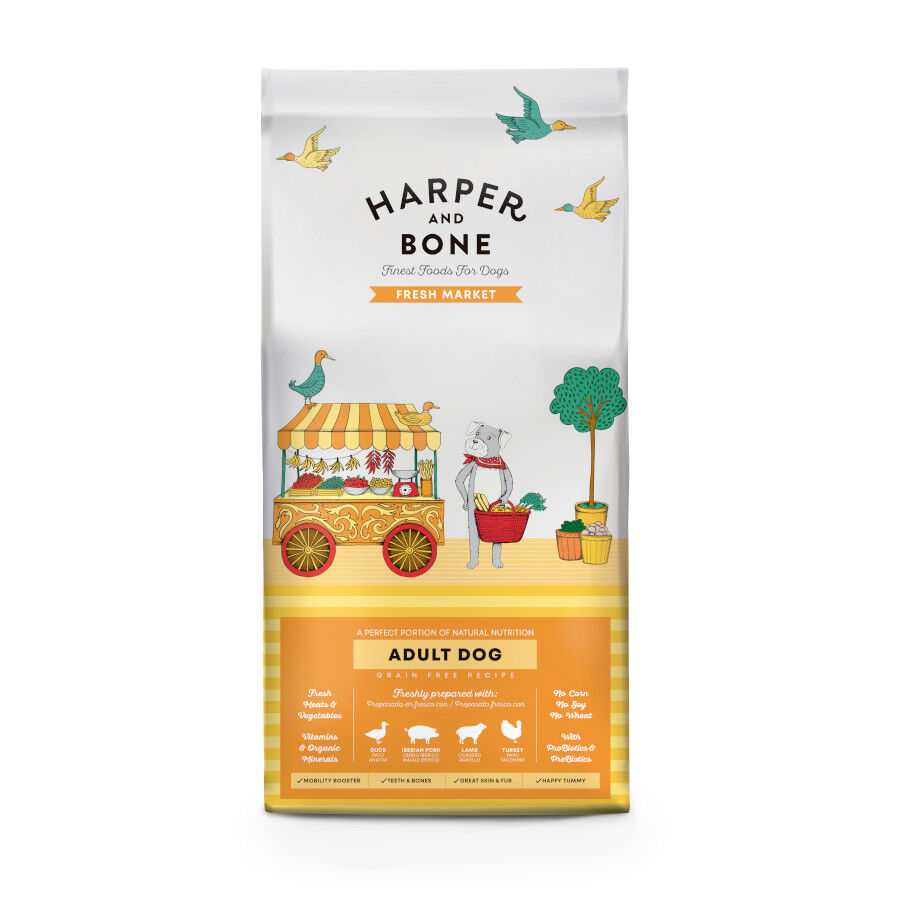 12 kg Harper & Bone Fresh Market Pienso Carne Adult para perros, , large Imagen numero 1