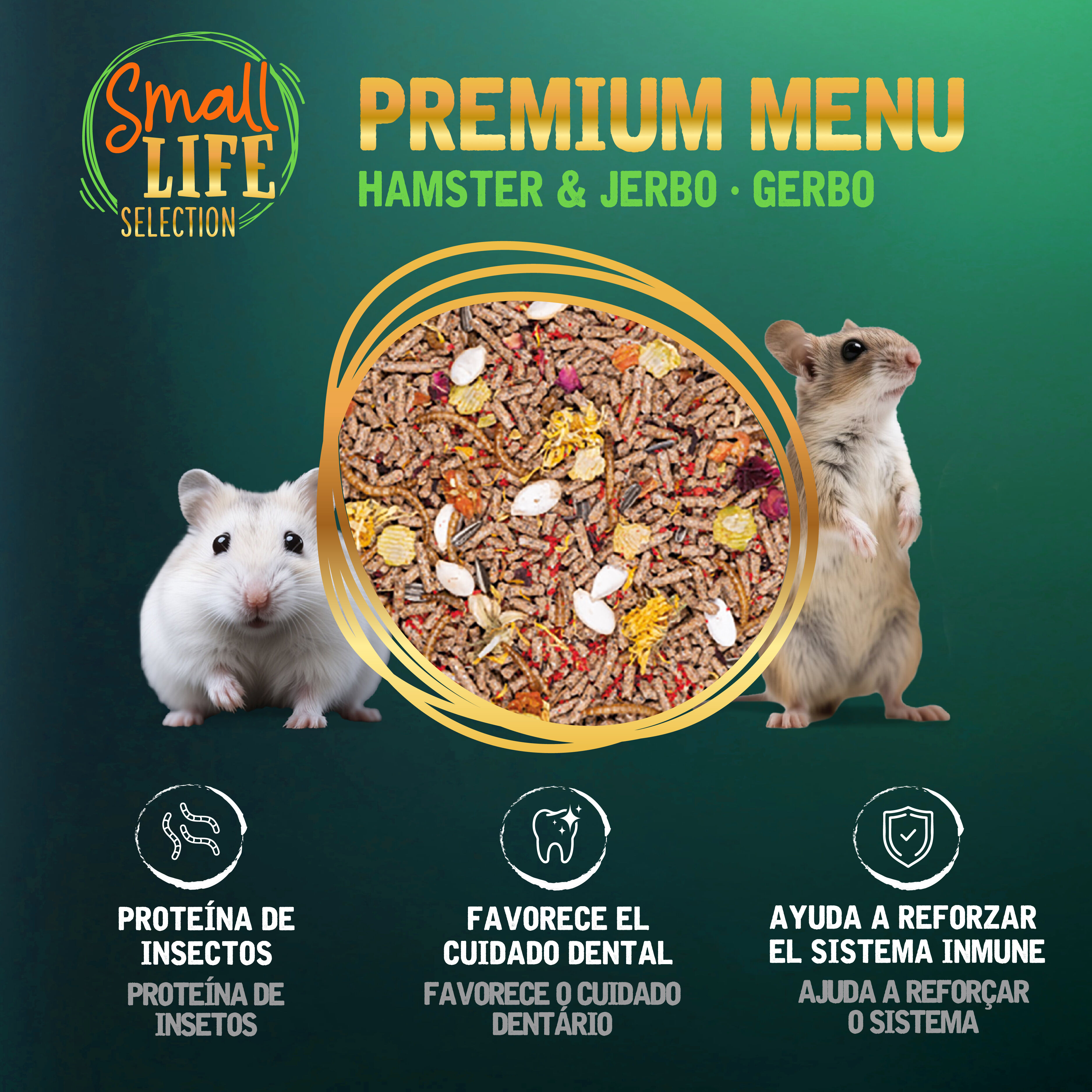 0.8 kg Small Life Premium Men&uacute; Pienso para h&aacute;mster, , large Imagen numero 3