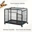 Jaula de Metal PawHut para Perros Plegable con Ruedas y Frenos color Gris, , large indicador imagen numero 4