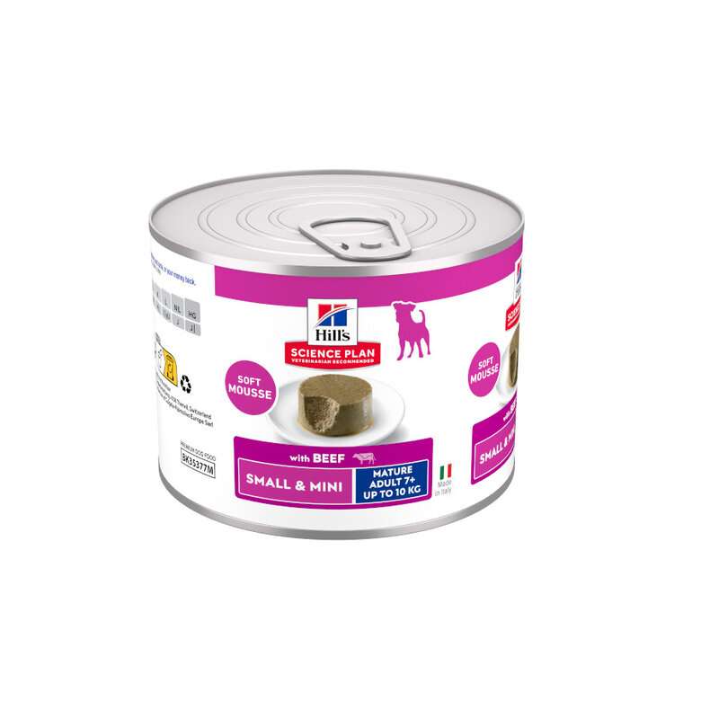 200 g Hill's Science Plan Mature Adult Small y Mini Mousse de Ternera lata para perros