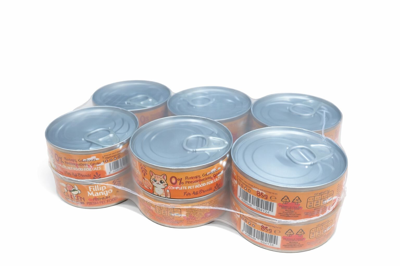 Pack x12 de pienso h&uacute;medo Fillip Mango para gatos de Pollo y Pl&aacute;tano 85gr/ud, , large Imagen numero 2