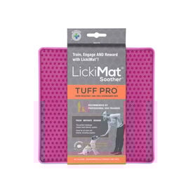Comedero LickiMat Tuff Soother Pro Rosa para perro