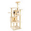 WUAPU RASCADOR GATO 7x1 GRIS 55x55x168, , large indicador imagen numero 1