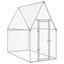 vidaXL Jaula para gallinas acero galvanizado plateado 200x100x190 cm, , large indicador imagen numero 9