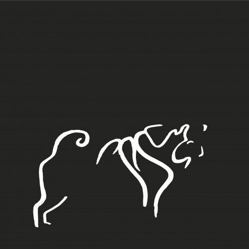 Ilustración de Carlino sin marco color Negro