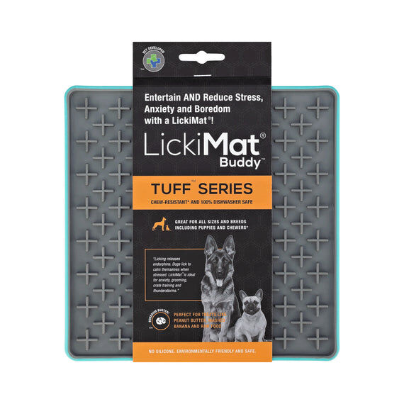 Comedero LickiMat Tuff Buddy Azul para perro, , large Imagen numero 1