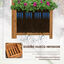 Outsunny Jardinera con Enrejado de Madera Macetero con Enrejado Jardinera Rectangular para Trepadoras Cultivos Plantas Flores Decoración en Esquina 40x40x145 cm Natural, , large indicador imagen numero 5