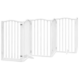 VidaXL Puerta Plegable Madera para Perros