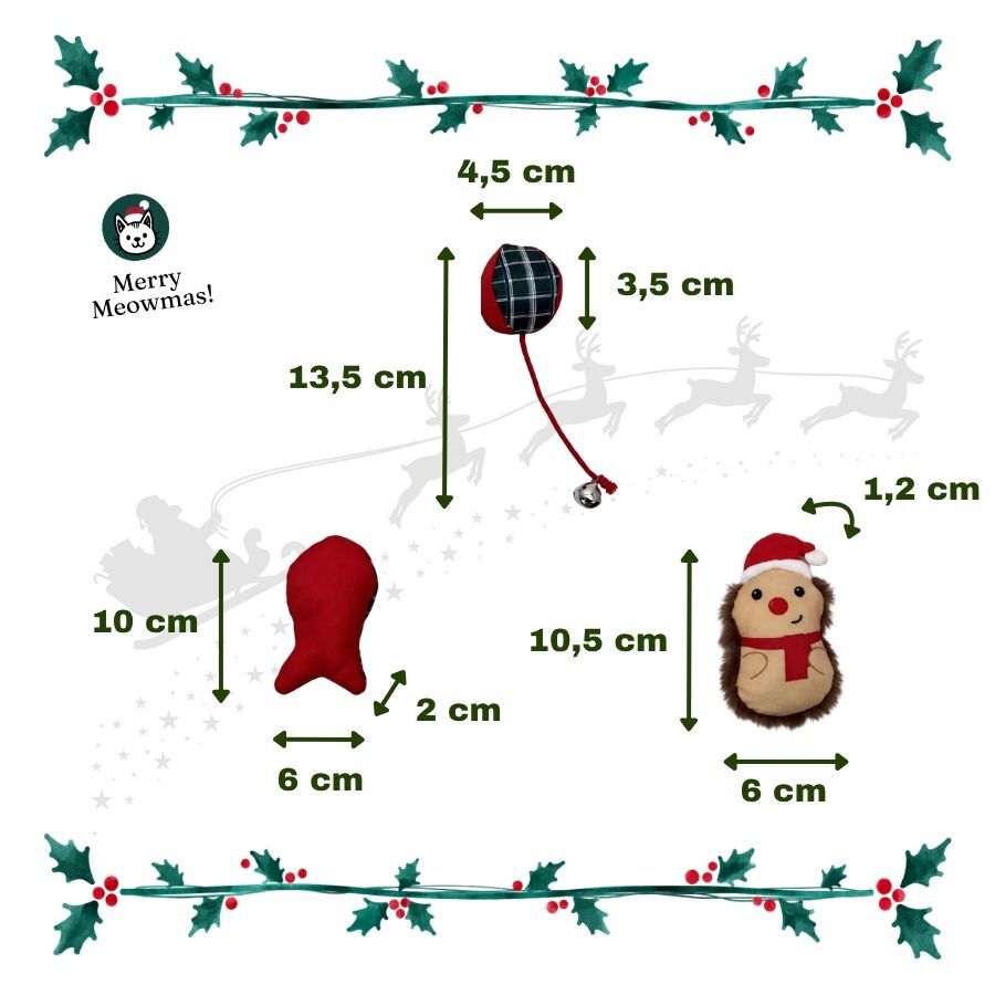 Wonder Christmas Set Erizos Juguete para gatos, , large Imagen numero 3