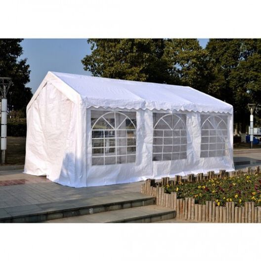 Pergola Outsunny para cochera color Blanco, , large image number null