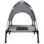 vidaXL Cama para perros con dosel antracita tela oxford y acero, , large indicador imagen numero 4