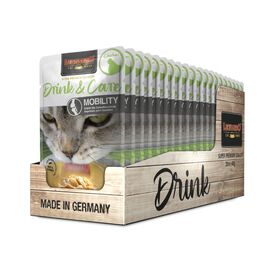 Pack 20X40 Gr - Leonardo Drink & Care Mobility Sopa con Pollo en Sobres para Gatos - Alimento complementario para gatos adultos - Promueve la ingesta de líquidos y la salud articular