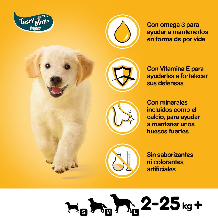Pedigree Tasty Minis Premios Sabor Pollo para Perros Cachorros thumbnail