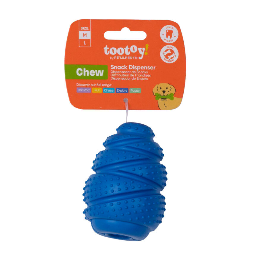 Tootoy! Portagolosinas de Goma Azul o Naranja para perros, , large Imagen numero 8