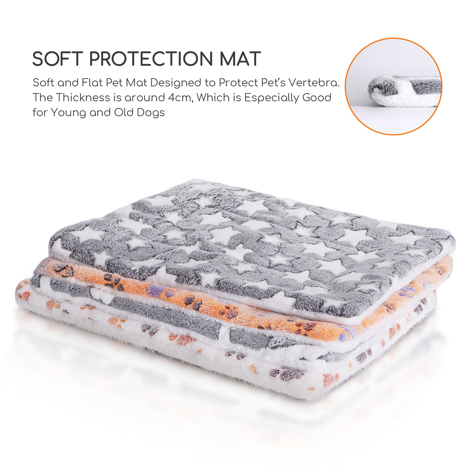 Nobleza Colchonetas para Camas para Perros, Mascotas Lavables a Mano y Lavables a M&aacute;quina Manta para Perros, Mantas C&aacute;lidas De para Gatos y Perros para Camas De Perros, Sof&aacute;s 55 &times; 42 cm, , large Imagen numero 5