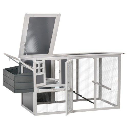 PawHut gallinero de madera para exterior, , large Imagen numero 3