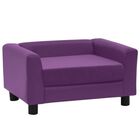 Vidaxl sofá rectangular púrpura para perros, , large image number null