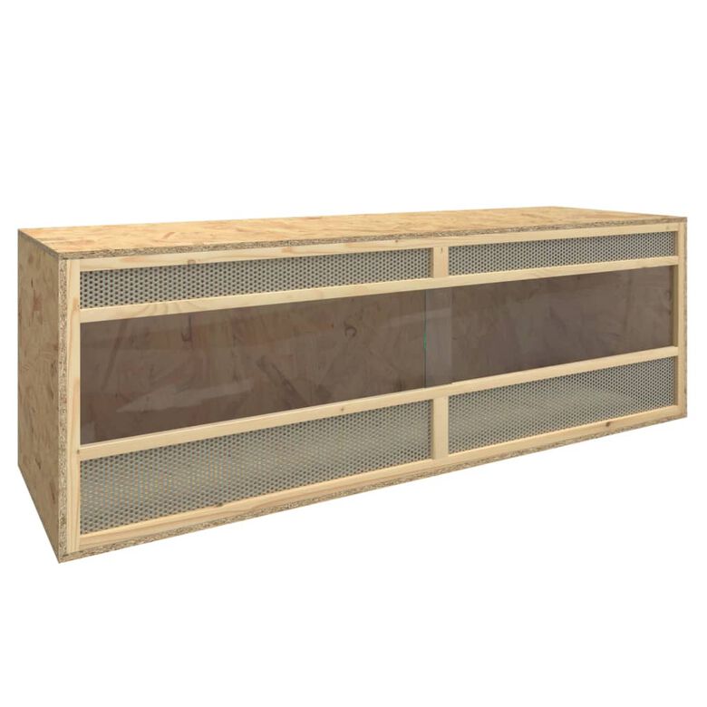 VidaXL Terrario de madera marrón para Reptiles thumbnail