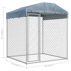 Perrera con toldo protector color Plateado, , large image number null