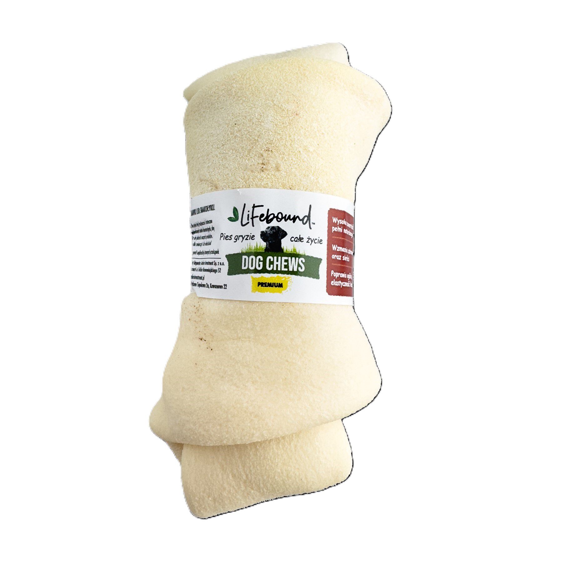 Lifebound Hueso masticable de cuero de ternera, lote de 4, 23 cm, , large Imagen numero 5