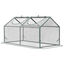 Outsunny Invernadero de Terraza 120x60x60 cm Caseta de Jardín Acero con 2 Ventanas Enrollables Vivero Casero para Cultivo de Plantas Verduras Flores Transparente, , large indicador imagen numero 1