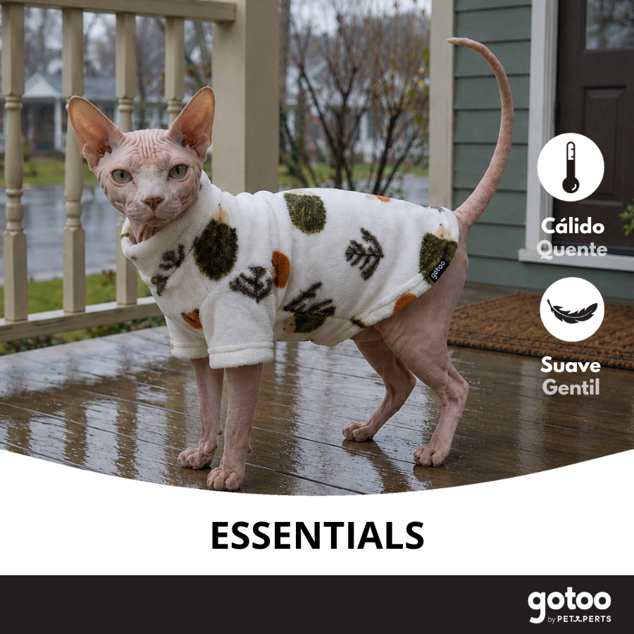 Gotoo Jersey Polar Estampado Erizo para gatos, , large Imagen numero 6