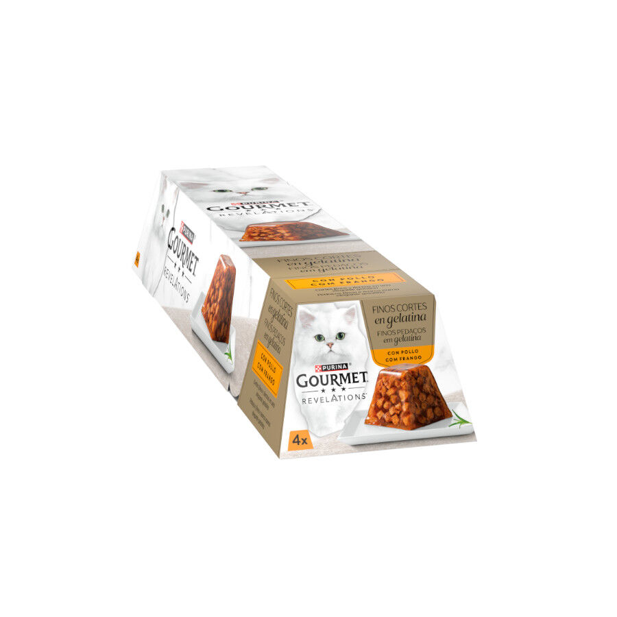24 tarrinas x 57 g Gourmet Revelations Finos Cortes de Pollo en gelatina para gatos &iexcl;Pack Ahorro!, , large Imagen numero 2