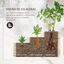 Outsunny Huerto Urbano Jardinera de Madera de 3 Niveles con Tela Geotextil para Cultivos Plantas Flores para Jardín Terraza Exterior 117x100x54 cm Natural, , large indicador imagen numero 4