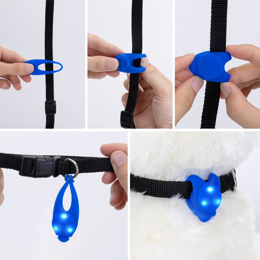 Nobleza Luz LED de Silicona para Collar de perro thumbnail
