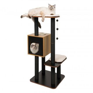 Catit Rascador Vesper High Base Negro para gatos color Negro