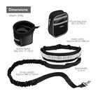 Edipets canicross correa manos libres con portabotellas negra para perros, , large image number null