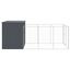 vidaXL Caseta perros con corral acero galvanizado gris 214x1069x181 cm, , large indicador imagen numero 19