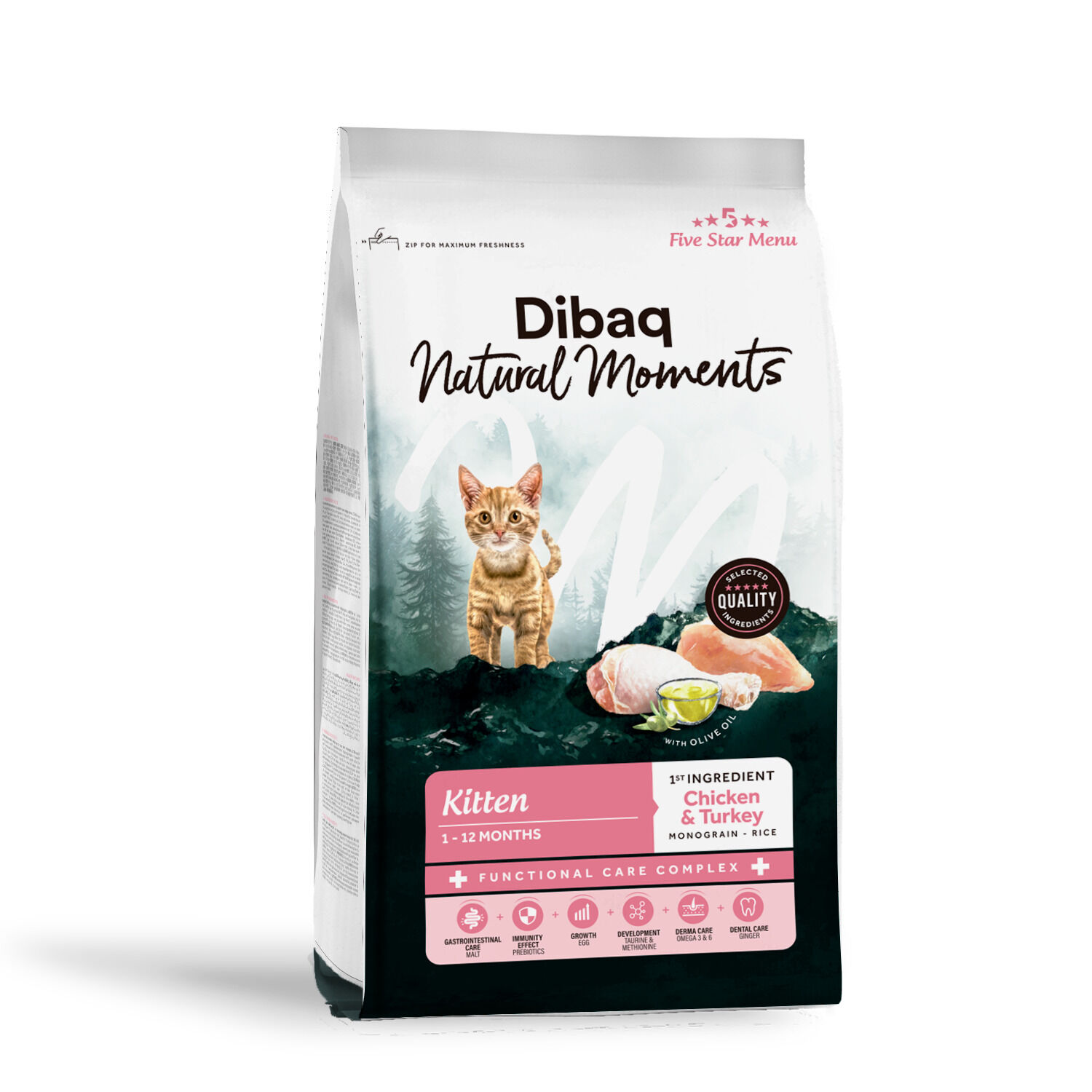Dibaq Natural Moments 5 Star Gatito 1,5Kg, , large Imagen numero 1