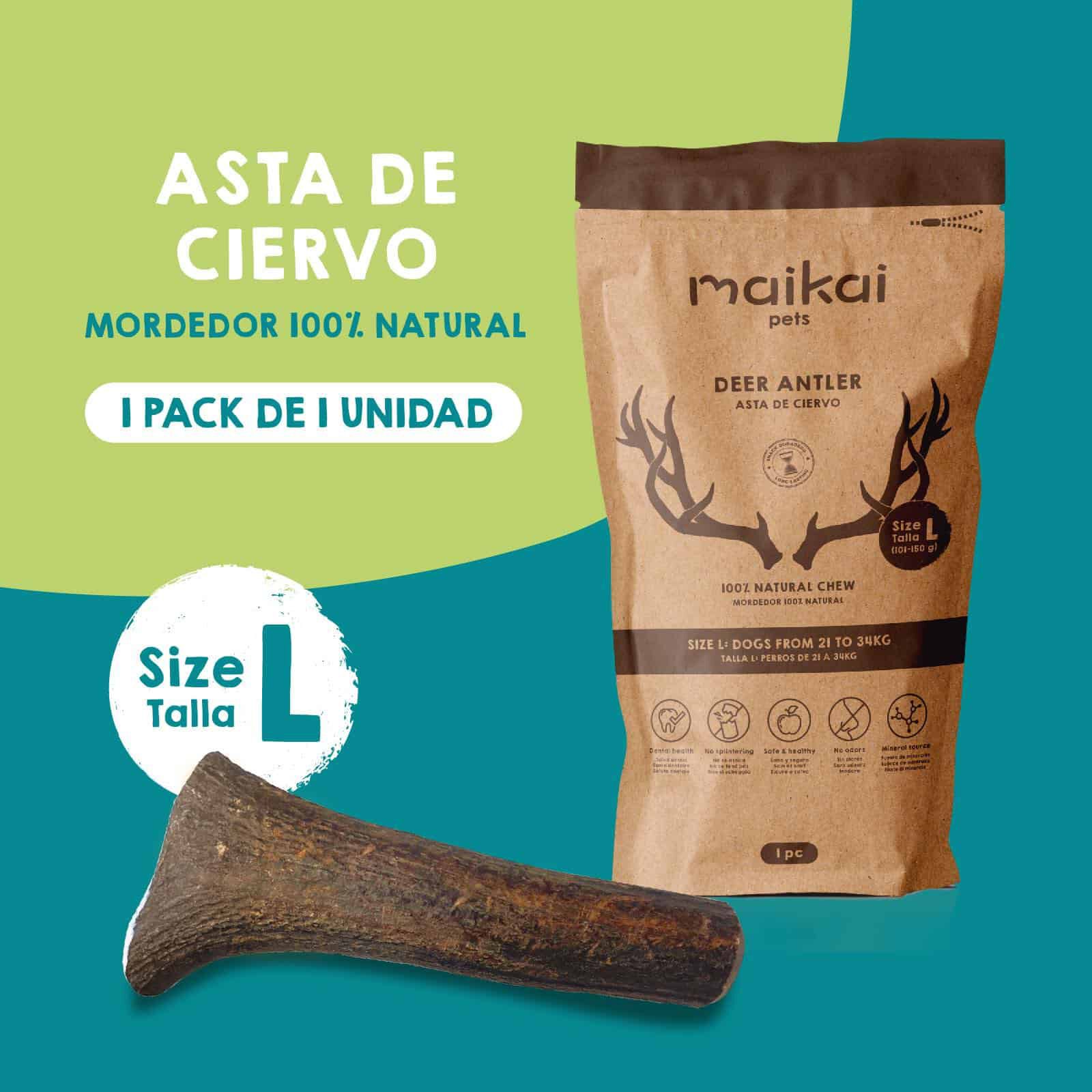 Caja Regalo Navidad - Pack de 5 Mordedores + asta de ciervo para perros, , large Imagen numero 4