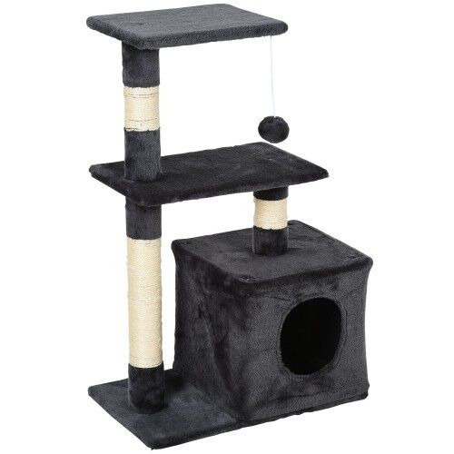 PawHut Rascador múltiples actividades color Gris Oscuro