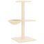 vidaXL Rascador para gatos con postes de sisal color crema 72 cm, , large indicador imagen numero 4