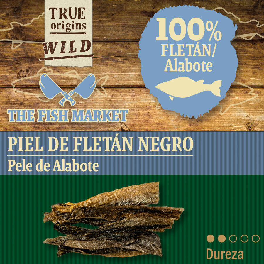 70 g. True Origins Piel Flet&aacute;n Negro Snack para perros, , large Imagen numero 4