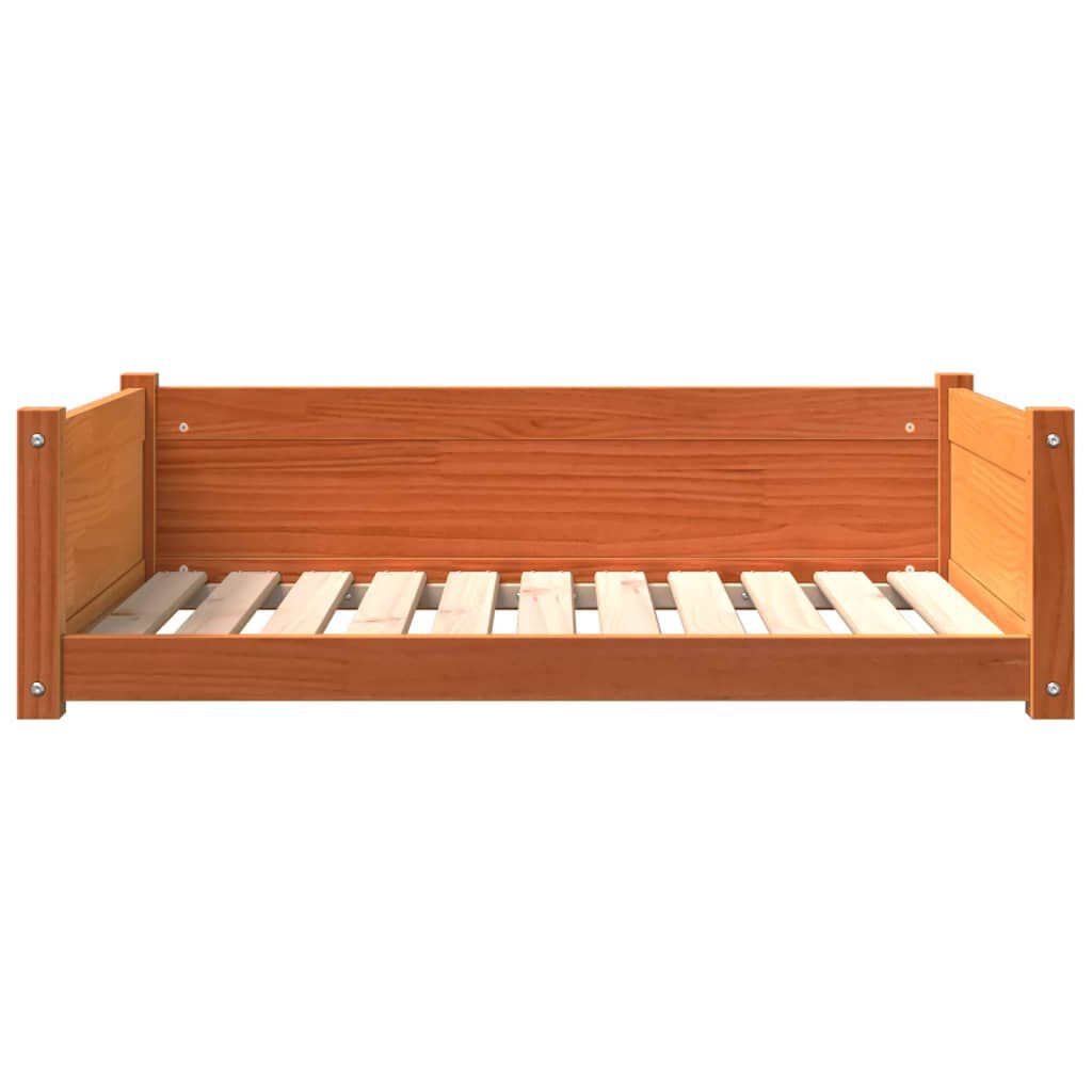 vidaXL Cama para perros madera de pino marr&oacute;n cera 105,5x75,5x28 cm, , large Imagen numero 8