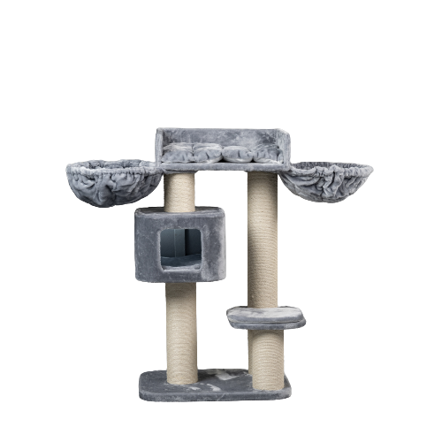 RHRQuality rascador Devon Rex Plus gris para gato, , large Imagen numero 1