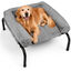 Nobleza Cama Elevada Sof&aacute; para Perros (XL-122*71*32cm) - Cama 2 en 1 Invierno/Verano con Coj&iacute;n de Felpa Desmontable, Cama T&eacute;rmica y Transpirable para Exterior e Interior, Gris, , large indicador imagen numero 1