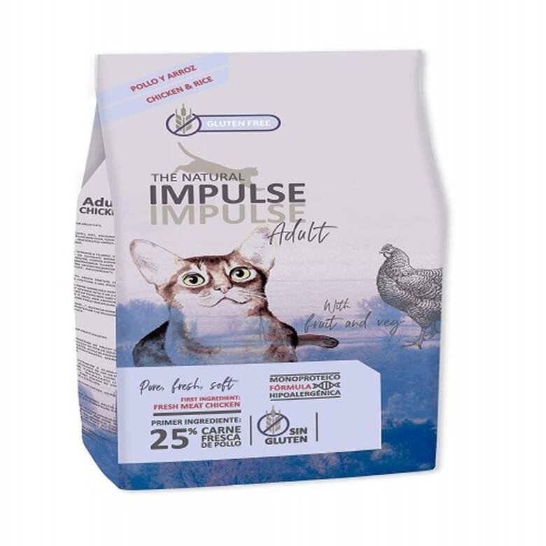 Pienso Natural Impulse Adult para gatos sabor Pollo, , large image number null