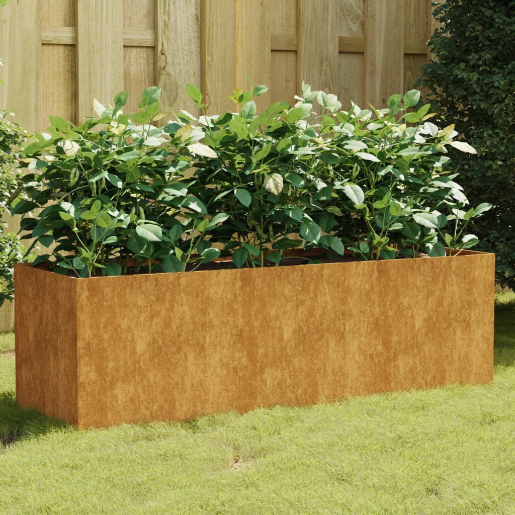 vidaXL Jardinera acero corten 120x40x40 cm, , large Imagen numero 2