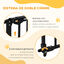 PawHut Barrera de Seguridad Negro, , large indicador imagen numero 4