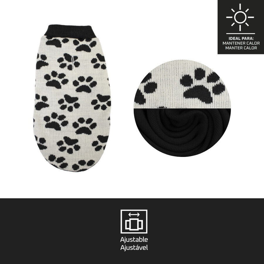 Outech Forro Polar Pawprint para perros, , large Imagen numero 5