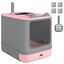 PawHut Arenero para Gato Rosa, , large indicador imagen numero 1