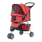 Cochecito plegable PawHut para mascotas color Rojo, , large image number null
