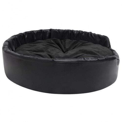 Vidaxl sof&aacute; acolchado ovalado con coj&iacute;n negro para perros, , large Imagen numero 7