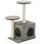 VidaXL Rascador con poste de sisal para gatos color Gris, , large indicador imagen numero 2