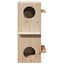 vidaXL Casa para gatos madera maciza pino 43x43x60 cm, , large indicador imagen numero 14