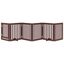 vidaXL Puerta para perros plegable 6 paneles madera álamo marrón 300cm, , large indicador imagen numero 8